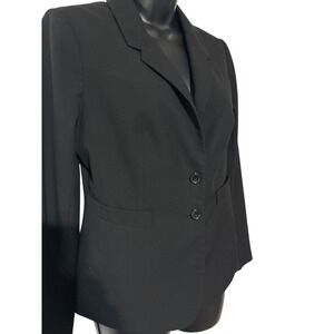 The Limited Black Collection Petite Black Blazer Two Button Career Jacket Size 6